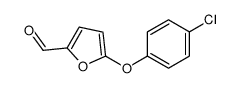 5-(4-chlorophenoxy)furan-2-carbaldehyde结构式