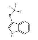 3-(trifluoromethylsulfanyl)-1H-indole结构式