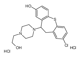 3-chloro-6-[4-(2-hydroxyethyl)piperazin-1-yl]-5,6-dihydrobenzo[b][1]benzothiepin-8-ol,dihydrochloride Structure