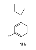 2-fluoro-4-(2-methylbutan-2-yl)aniline Structure