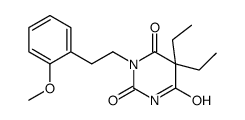 5,5-Diethyl-1-(2-methoxyphenethyl)barbituric acid结构式