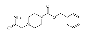 benzyl 4-(2-amino-2-oxoethyl)piperazine-1-carboxylate结构式