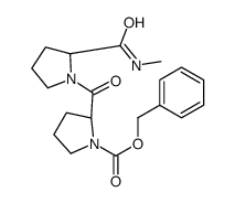 benzyl (2S)-2-[(2S)-2-(methylcarbamoyl)pyrrolidine-1-carbonyl]pyrrolidine-1-carboxylate结构式