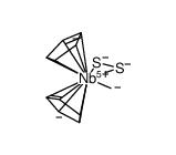 (η2-disulfido)methyl-bis(η5-cyclopentadienyl)niobium结构式