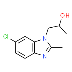 1-(6-Chloro-2-methyl-1H-benzimidazol-1-yl)-2-propanol Structure