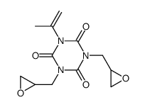 1,3-bis(oxiran-2-ylmethyl)-5-prop-1-en-2-yl-1,3,5-triazinane-2,4,6-trione structure