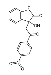 3-hydroxy-3-(2-oxo-2-(4-nitrophenyl)ethyl)indolin-2-one Structure