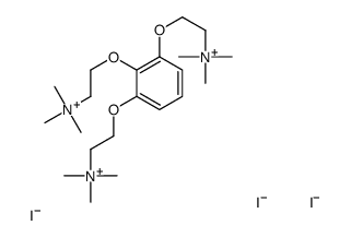 2-[2,3-bis[2-(trimethylazaniumyl)ethoxy]phenoxy]ethyl-trimethylazanium,triiodide Structure