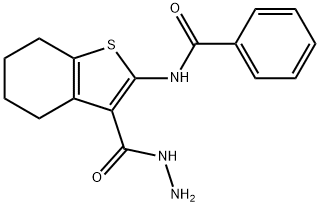 N-[3-(hydrazinylcarbonyl)-4,5,6,7-tetrahydro-1-benzothiophen-2-yl]benzamide Structure