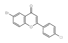 6-溴-4-氯黄酮结构式