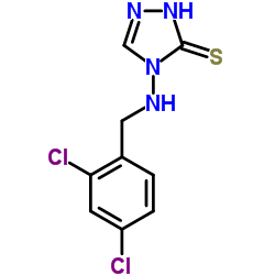 4-[(2,4-Dichlorobenzyl)amino]-2,4-dihydro-3H-1,2,4-triazole-3-thione结构式