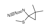 1-azido-2,2-dimethylcyclopropyl methylsulfide Structure