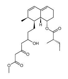 methyl 5-hydroxy-7-((1S,2S,8S,8aR)-2-methyl-8-(((S)-2-methylbutanoyl)oxy)-1,2,6,7,8,8a-hexahydronaphthalen-1-yl)-3-oxoheptanoate Structure
