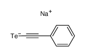 sodium 2-phenylethynetellurolate Structure