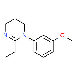 Pyrimidine, 2-ethyl-1,4,5,6-tetrahydro-1-(m-methoxyphenyl)- (8CI)结构式