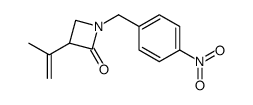 3-isopropenyl-1-p-nitrobenzylazetidin-2-one结构式