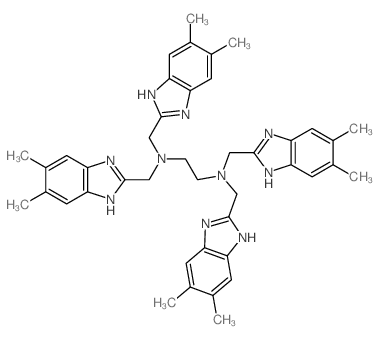 N,N,N,N-tetrakis[(5,6-dimethyl-1H-benzoimidazol-2-yl)methyl]ethane-1,2-diamine picture