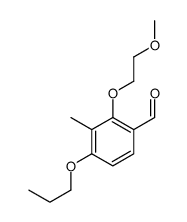 2-(2-methoxyethoxy)-3-methyl-4-propoxybenzaldehyde Structure