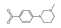 Pyrimidine, hexahydro-1-methyl-3-(4-nitrophenyl)- (9CI) structure