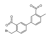 4-[4-(bromomethyl)-3-nitrophenyl]-1-methyl-2-nitrobenzene Structure