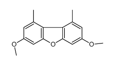 3,7-dimethoxy-1,9-dimethyldibenzofuran Structure