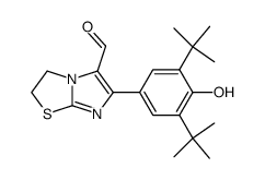 6-(3,5-di-tert-butyl-4-hydroxyphenyl)-5-formyl-2,3-dihydroimidazo<2,1-b>thiazole Structure