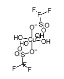 tetrahydroxybis(((trifluoromethyl)sulfonyl)oxy)copper Structure