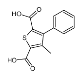 3-methyl-4-phenyl-thiophene-2,5-dicarboxylic acid结构式