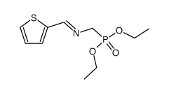 Diethyl N-2-thienylideneaminomethylphosphonate Structure