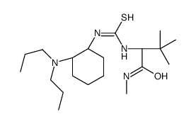 1-((S)-3,3-dimethyl-1-(Methylamino)-1-oxobutan-2-yl)-3-((1R,2R)-2-(dipropylamino)cyclohexyl)thiourea structure