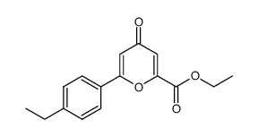 ethyl 6-(4-ethylphenyl)-4-oxo-4H-pyran-2-carboxylate Structure