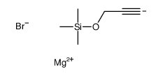 magnesium,trimethyl(prop-2-ynoxy)silane,bromide Structure