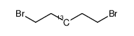 (3-13C)-1,5-Dibrompentan Structure