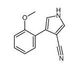 4-(2-methoxyphenyl)-1H-pyrrole-3-carbonitrile Structure