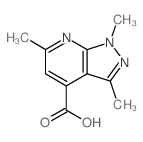 1,3,6-Trimethyl-1h-pyrazolo[3,4-b]pyridine-4-carboxylicacid picture