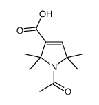 1-Acetyl-2,2,5,5-tetramethyl-3-pyrroline-3-carboxylic Acid Structure