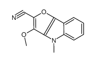 3-methoxy-4-methylfuro[3,2-b]indole-2-carbonitrile结构式