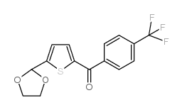 5-(1,3-DIOXOLAN-2-YL)-2-(4-TRIFLUOROMETHYLBENZOYL)THIOPHENE图片