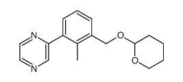 2-[2-methyl-3-(oxan-2-yloxymethyl)phenyl]pyrazine Structure