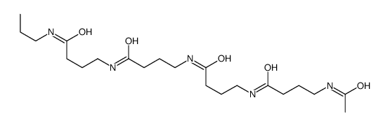 4-acetamido-N-[4-oxo-4-[[4-oxo-4-[[4-oxo-4-(propylamino)butyl]amino]butyl]amino]butyl]butanamide结构式