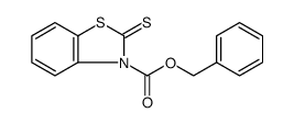 3(2H)-Benzothiazolecarboxylic acid, 2-thioxo-, phenylmethyl ester结构式