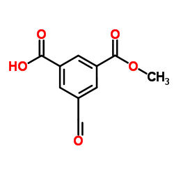 3-Formyl-5-(methoxycarbonyl)benzoic acid Structure