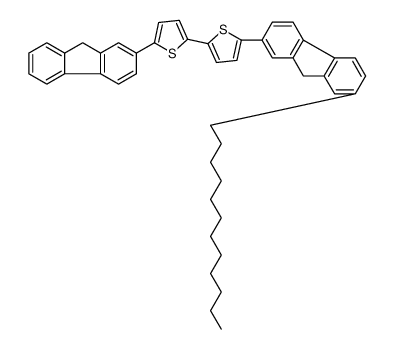 2-(7-dodecyl-9H-fluoren-2-yl)-5-[5-(9H-fluoren-2-yl)thiophen-2-yl]thiophene结构式