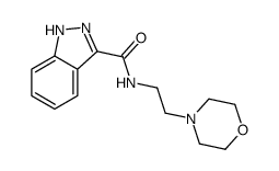 N-(2-morpholin-4-ylethyl)-1H-indazole-3-carboxamide Structure