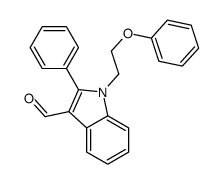 1-(2-phenoxyethyl)-2-phenylindole-3-carbaldehyde Structure