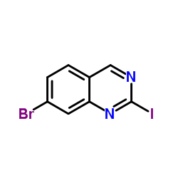 7-Bromo-2-iodoquinazoline Structure