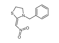 (2E)-3-benzyl-2-(nitromethylidene)-1,3-thiazolidine Structure