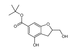 tert-butyl 4-hydroxy-2-(hydroxymethyl)-2,3-dihydro-1-benzofuran-6-carboxylate Structure