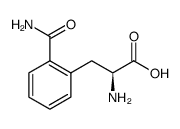 (S)-2-amino-3-(2-carbamoylphenyl)propanoic acid结构式