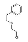 2-(2-chloroethylsulfanyl)ethylbenzene结构式